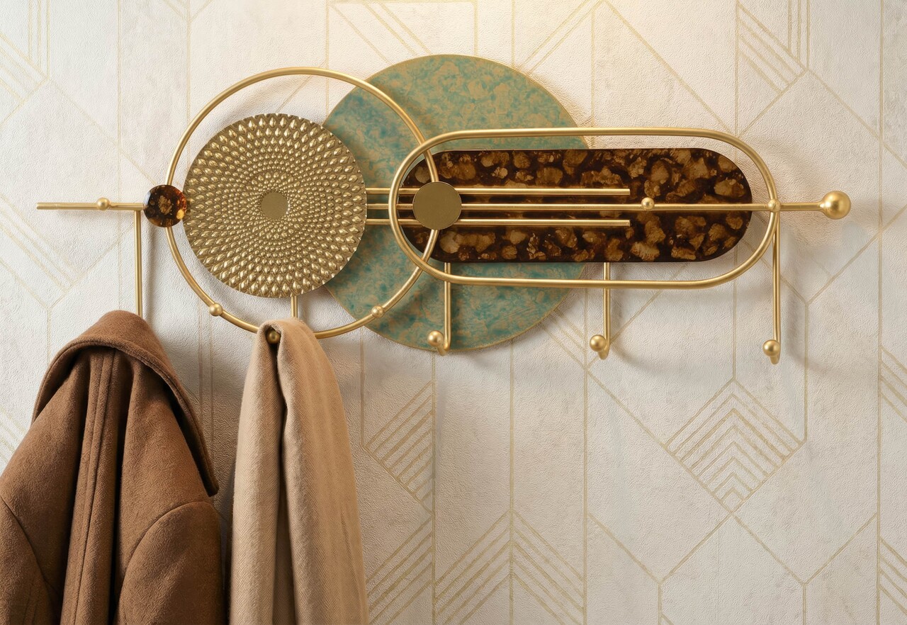 Cuier de perete, Mauro Ferretti, Galaxy, 70x5.5x27.5 cm, metal, multicolor - imagine 7